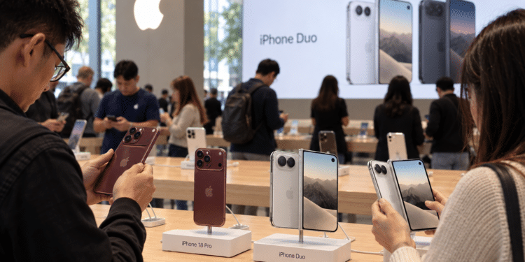 Apple stock hits record as iPhone Duo demand soars, but Wall Street warns